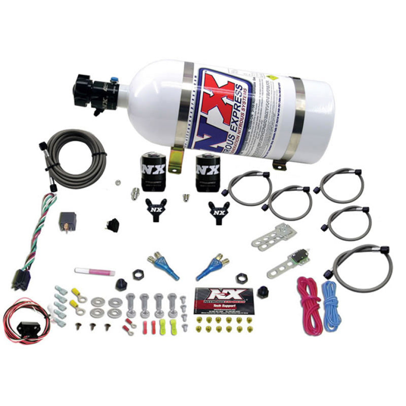 Nitrous Express 03-18 Nissan 350Z/370Z Dual Nozzle (35-150HP) w/10lb Bottle