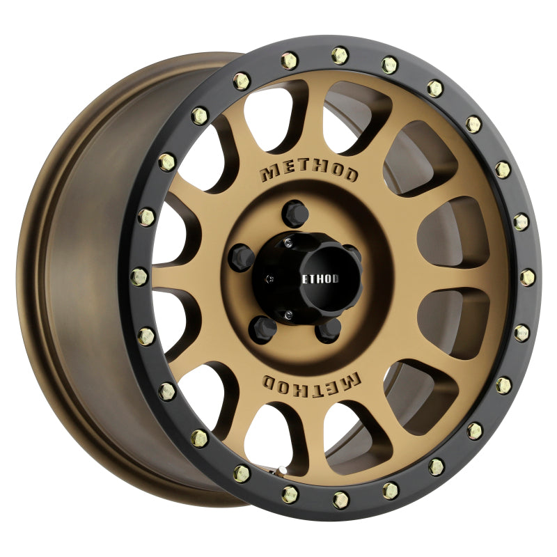 Method MR305 NV 17x8.5 0mm Offset 5x150 116.5mm CB Method Bronze/Black Street Loc Wheel