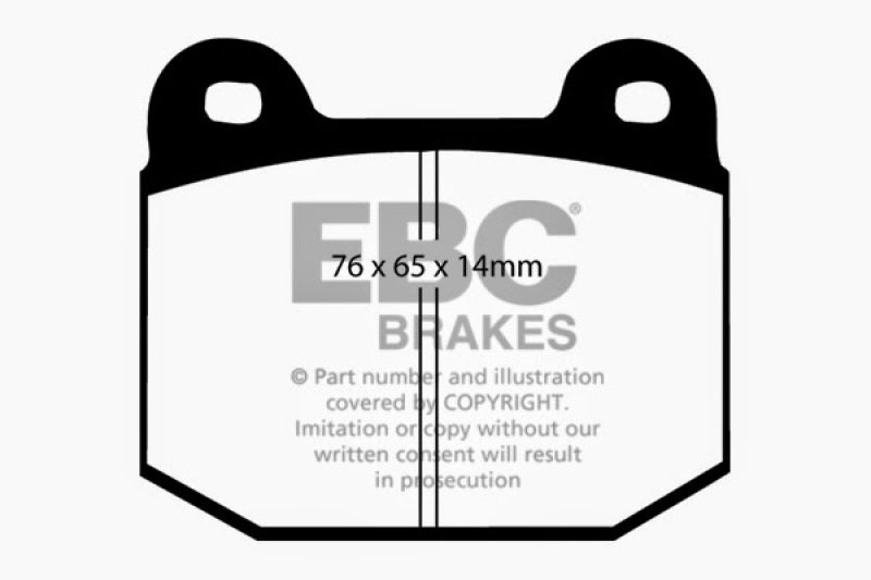 EBC 99-03 Mitsubishi Lancer Evolution 2.0 Turbo Yellowstuff Rear Brake Pads