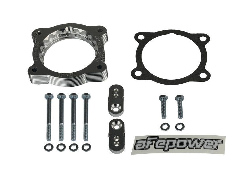 aFe 02-09 Chevrolet Trailblazer/ 02-09 GMC Envoy L6 4.2L Silver Bullet Throttle Body Spacer - Silver