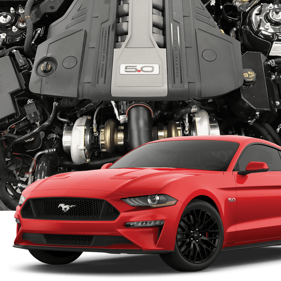 2018-2023 Mustang GT Eliminator Top Mount Twin Turbo System