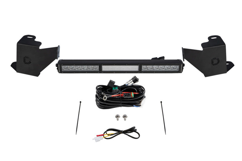 Diode Dynamics 2022 Toyota Tundra Stealth Bumper Light Bar Kit - White Combo