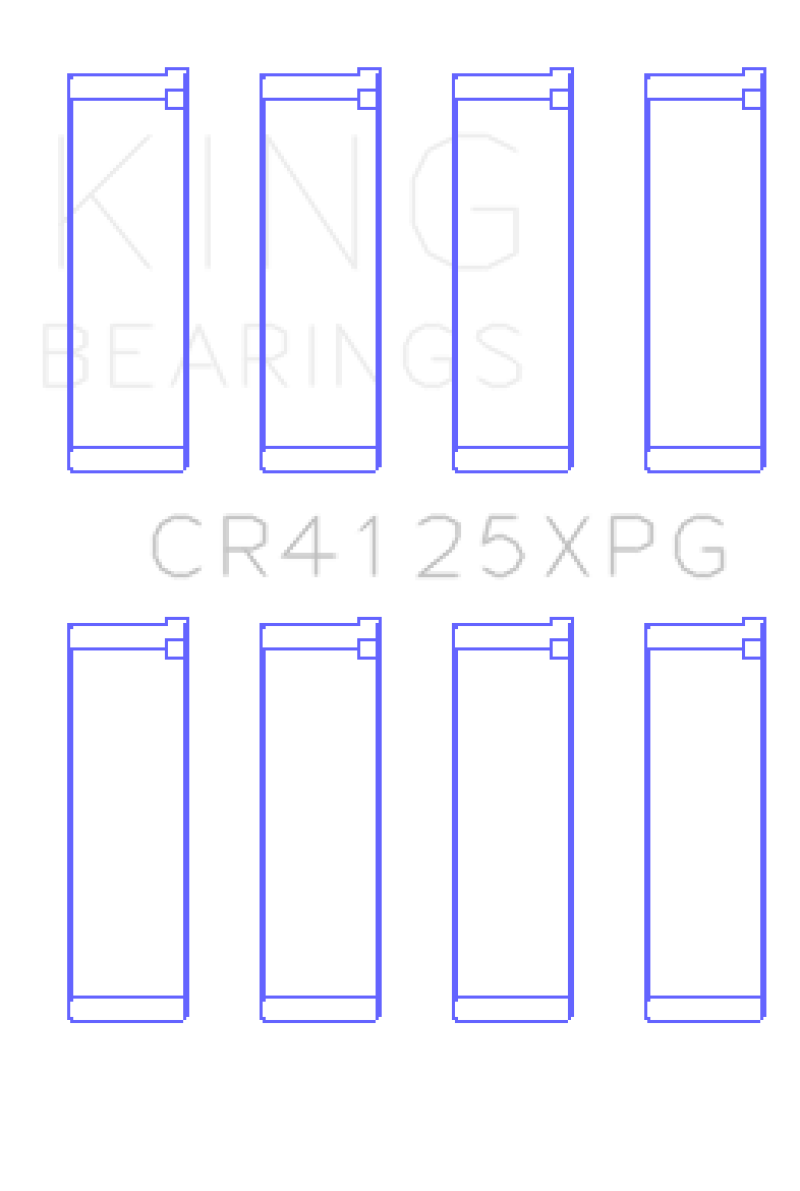 King Subaru EJ20/EJ22/EJ25 (Suites 52mm Journal Size).0.25 Oversized Tri-Metal Perf Rod Bearing Set