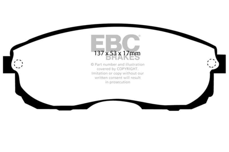 EBC 99-01 Infiniti G20 2.0 Yellowstuff Front Brake Pads