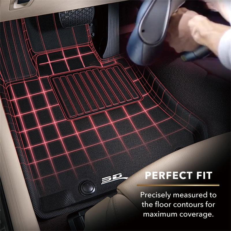 3D MAXpider 2014-2017 Chevrolet SS Kagu 2nd Row Floormats - Black