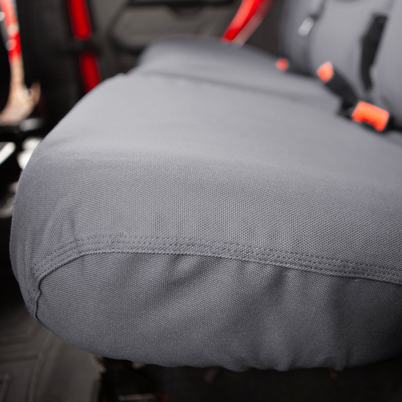 Covercraft 19-24 Chevrolet Silverado Carhartt SeatSaver Custom Front Row Seat Covers - Gravel