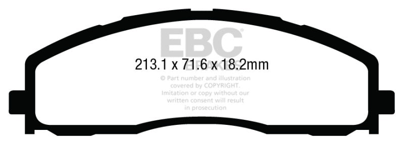 EBC 13+ Ford F250 (inc Super Duty) 6.2 (2WD) Extra Duty Front Brake Pads