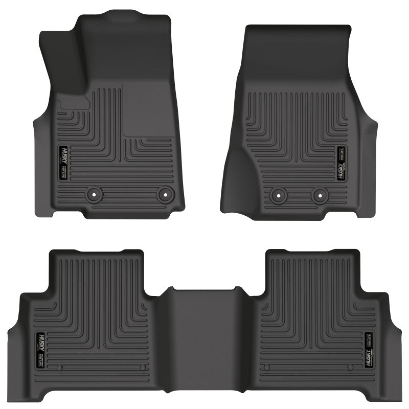 Husky Liners 2022 Jeep Grand Cherokee (New Style) Weatherbeater Black Front & 2nd Seat Floor Liner