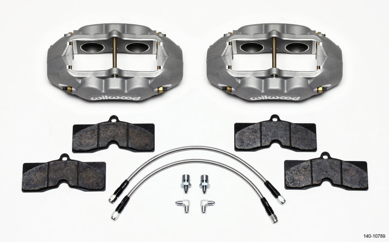 Wilwood D8-4 Front Caliper Kit Clear Corvette C2 / C3 65-82