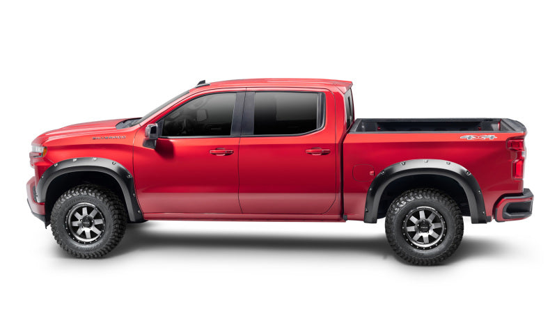 Bushwacker 22-23 Chevrolet Silverado 1500 (Ex. ZR2) Pocket Style Fender Flares 2pc Front - Black