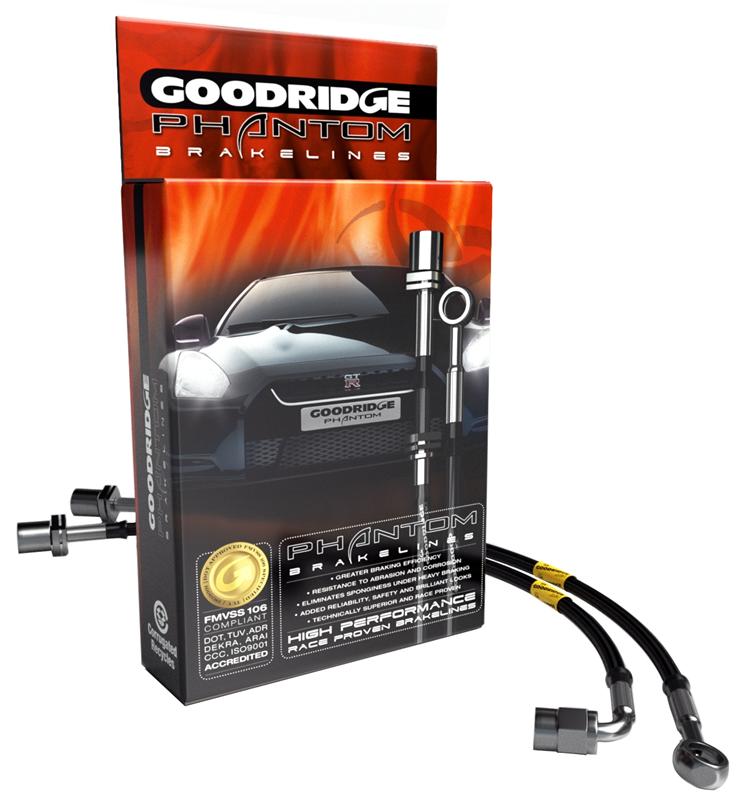 Goodridge 08-14 Subaru Impreza STi (w/Brembo Calipers) Phantom Stainless Steel Brake Line Kit