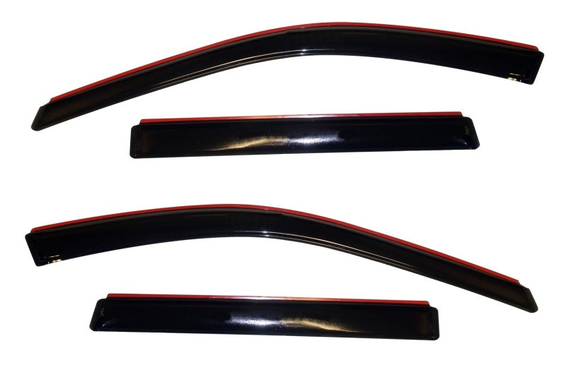 AVS 11-18 Jeep Grand Cherokee (Not L Model) Ventvisor In-Chnl FRT & RR Window Deflectors 4pc - Smk