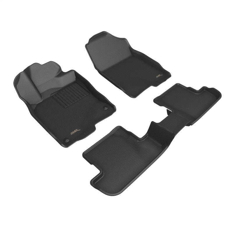 3D MAXpider 2026 Honda Prelude Kagu 1st and 2nd Row Floormat - Black