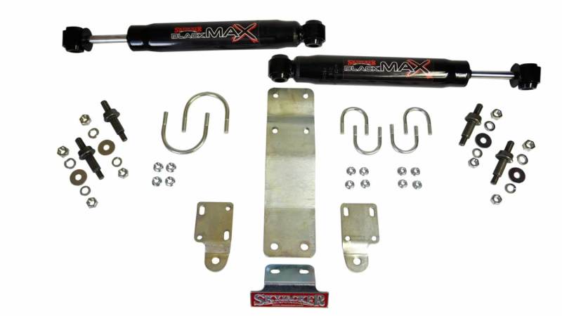 Skyjacker 2007-2017 Jeep Wrangler (JK) (Use w/ OEM Tie Rods) Dual Steering Damper Kit w/ Black Max