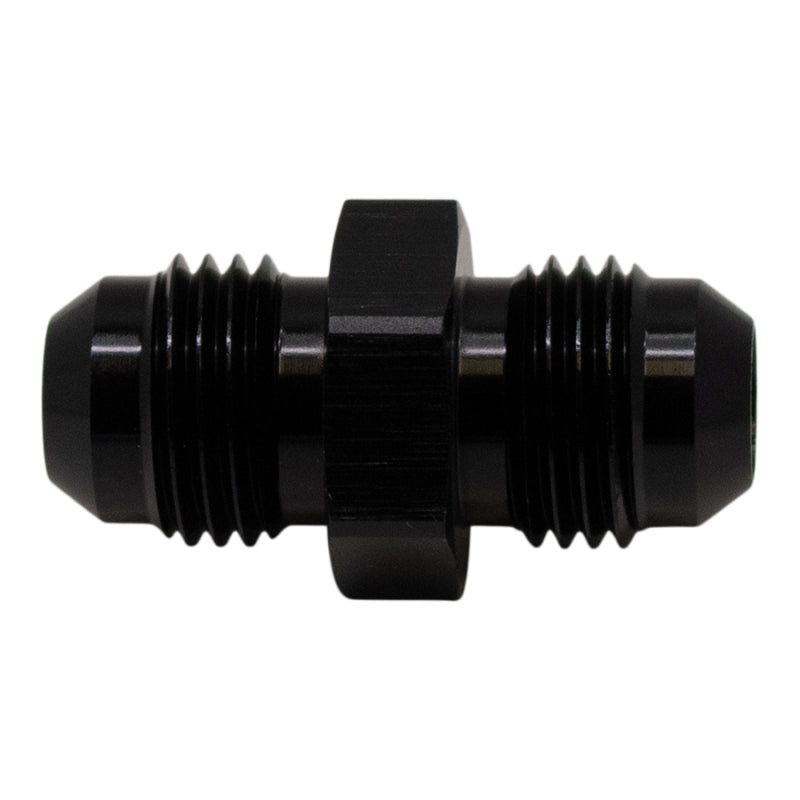 DeatschWerks 6AN Male Flare to 6AN Male Flare Coupler - Anodized Matte Black