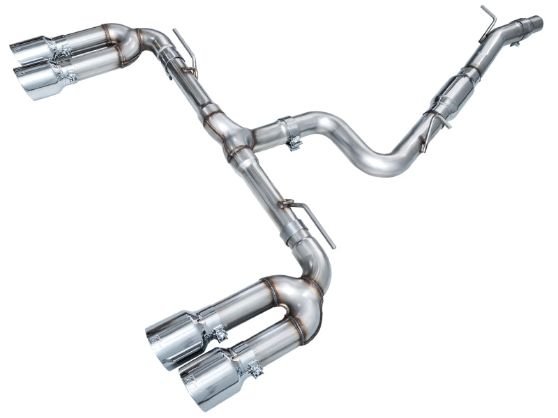 AWE 22-24 Audi 8Y S3 Track Edition Exhaust  - Chrome Silver Tips