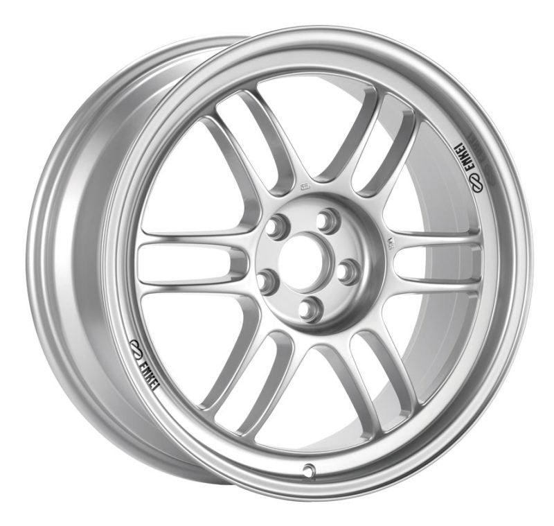 Enkei RPF1 18x8 5x114.3 35mm Offset 73mm Bore Silver Wheel  RX8 / 93-98 Supra