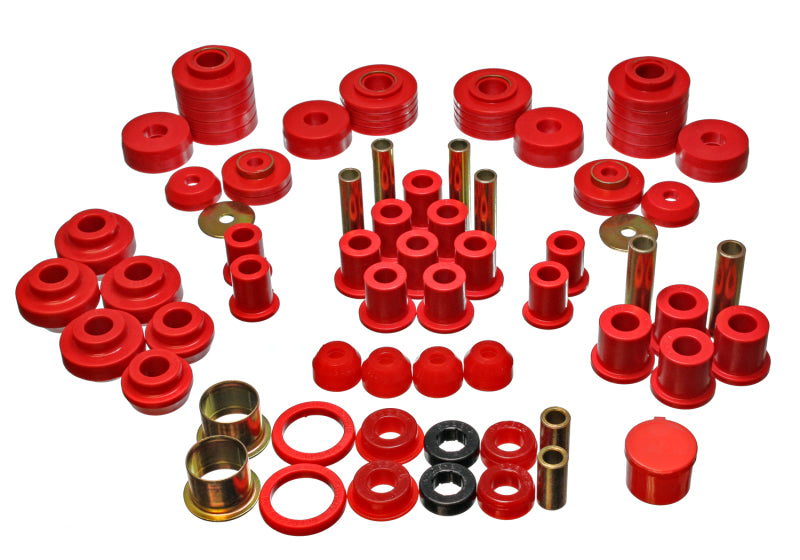 Energy Suspension 80-96 Ford F150 Std/Extra Cab Pickup Red Hyper-Flex Master Bushing Set