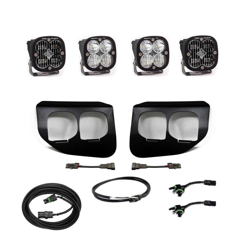 Baja Designs Ford Super Duty (20-On) Fog Lights Dual FPK SAE/Pro DC Baja Designs w/Upfitter