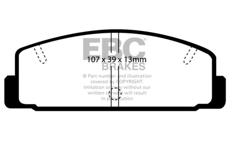 EBC 03-04 Mazda Protege 2.0 Turbo (Mazdaspeed) Redstuff Rear Brake Pads