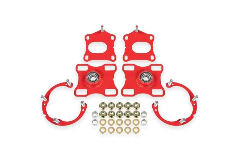 BMR Suspension 11-14 Ford Mustang Caster/Camber Plates - Red