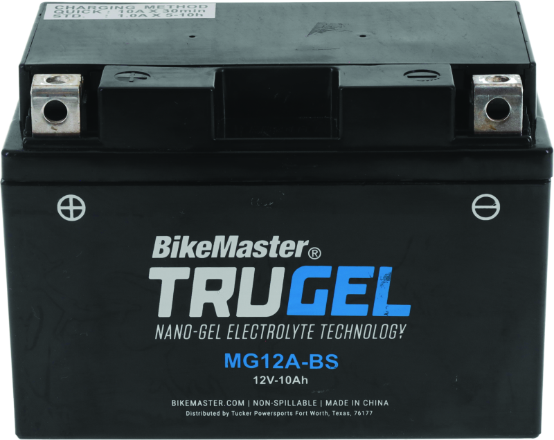 BikeMaster TruGel Battery - MG12A-BS