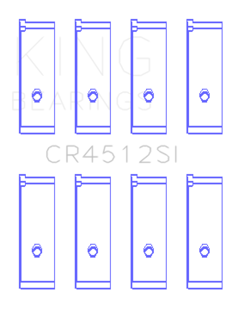 King Engine Bearings Honda D17A1/2 Rod Bearing Set - Size STD