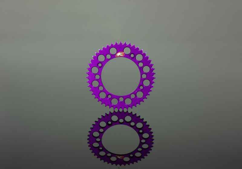 Renthal 92+ Honda CRF150-450R/X/XR 250R/650R Rear Grooved Sprocket - Purple 520-48P Teeth