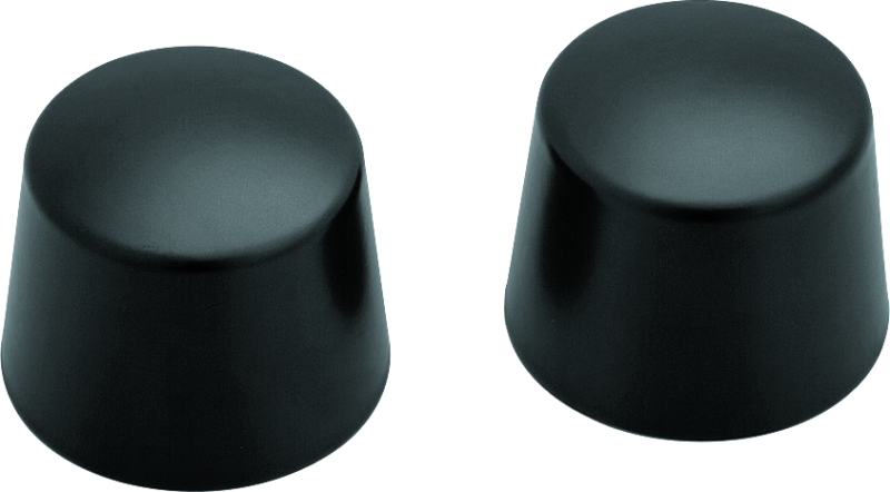 Kuryakyn Front Axle Nut Caps Satin Black