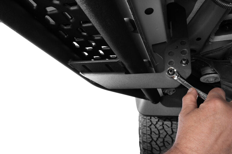 RealTruck 05-23 Toyota Tacoma XtraCab Growler Sport Running Boards - Textured Black