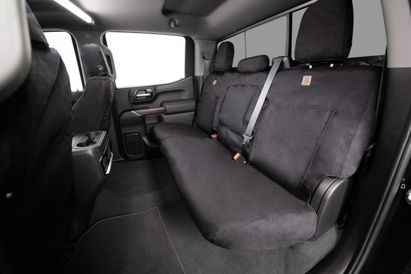 Covercraft 19-24 Chevrolet Silverado Carhartt Super Dux SeatSaver Second Row Seat Covers - Blk