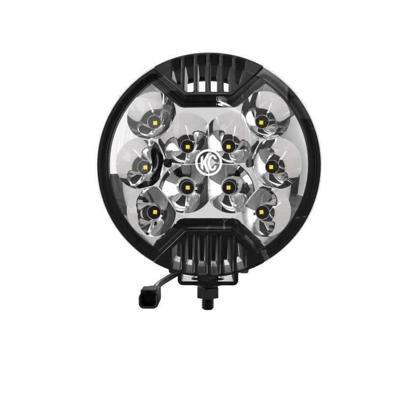 KC HiLiTES SlimLite 6in. LED Light 50w Spot Beam (Single) - Black