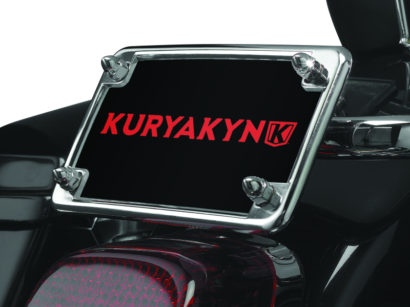 Kuryakyn License Frame & Backing Plate Set 4in X 7in Chrome