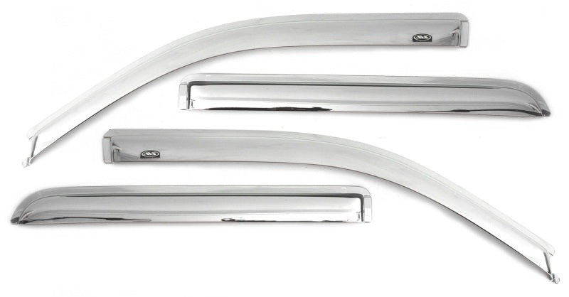 AVS 06-08 Lincoln Mark LT Ventvisor Outside Mount Front & Rear Window Deflectors 4pc - Chrome