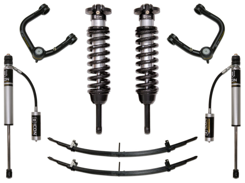 ICON 05-15 Toyota Tacoma 0-3.5in/2016+ Toyota Tacoma 0-2.75in Stg 3 Suspension System w/Tubular Uca