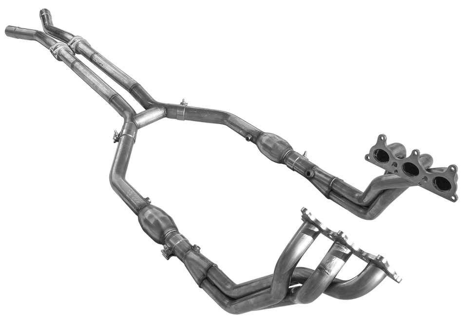 Camaro V6 2010-2011 Long tube headers system (H Pipe with mid pipes)