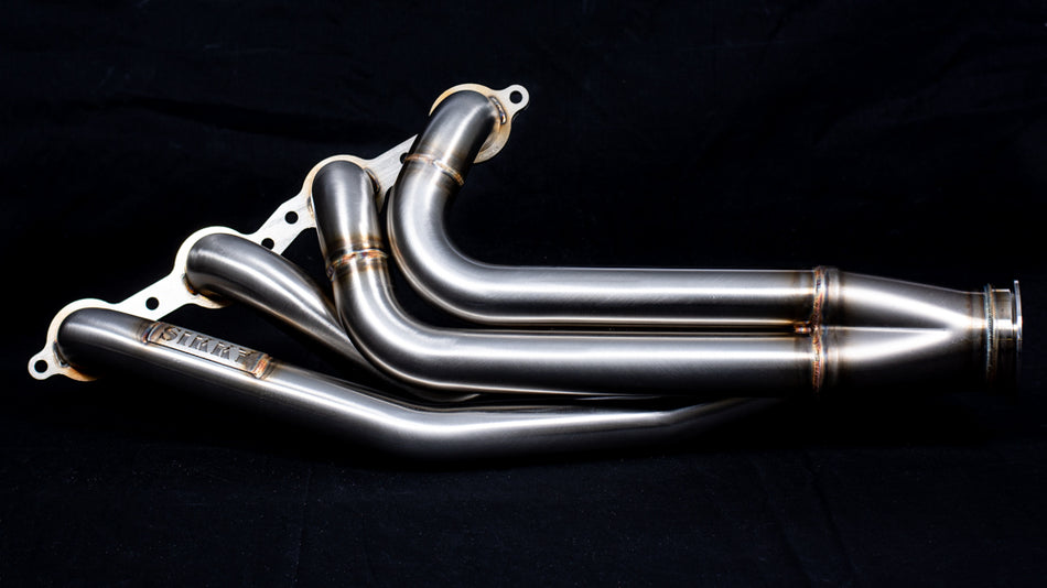 BMW E46 LS Swap Headers Stainless Steel Long Tube 1 7/8" Primaries with 3" Merge Collector and Complete V-band Clamp Assembly (Gaskets and Hardware Included)