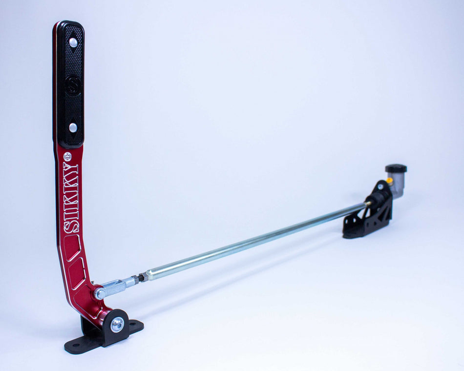 Pull-Back Style Hydraulic Handbrake - Red Handle Relocation Rod