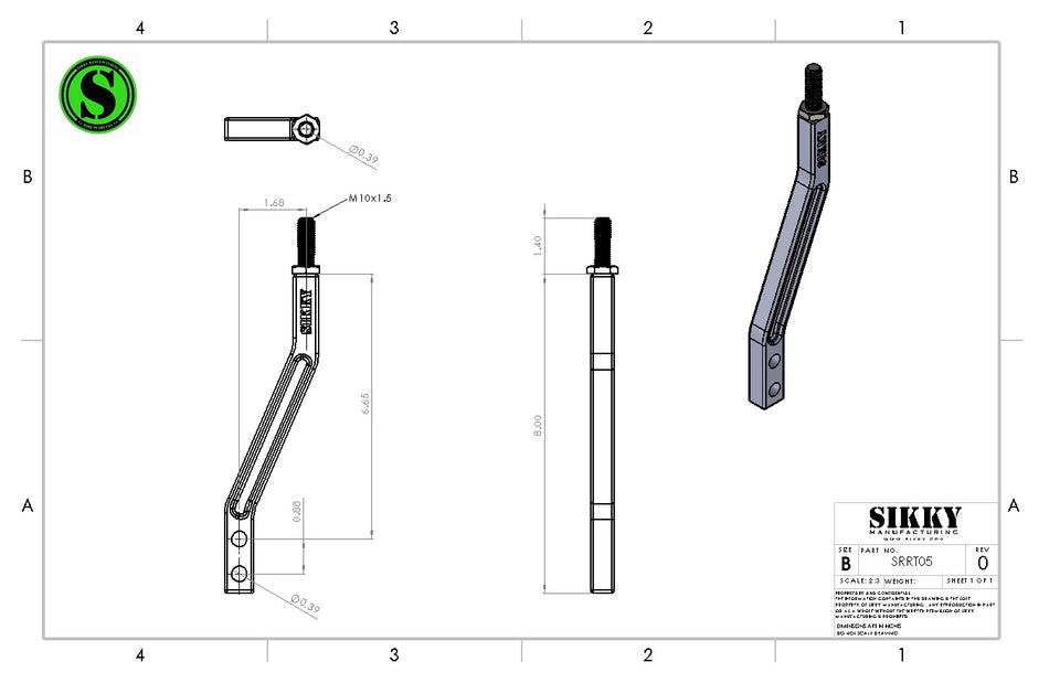 Kinked upper Shift Rod Version 2