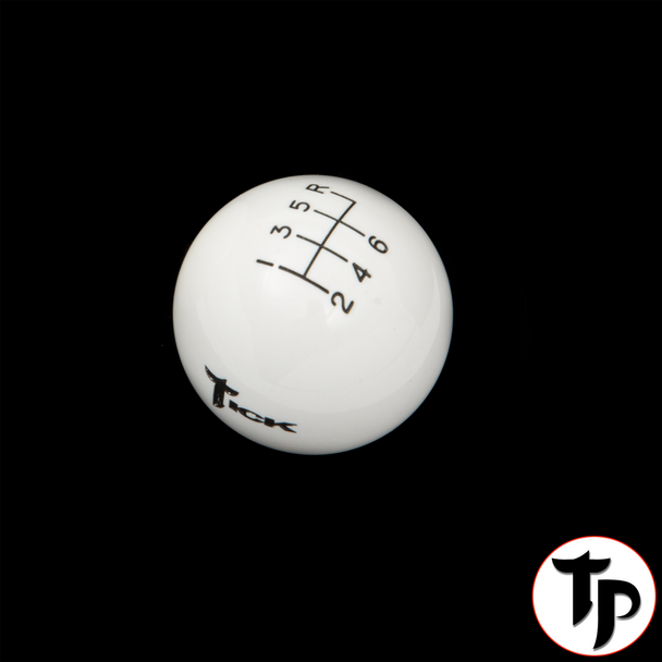 White 6 Speed Shifter Ball