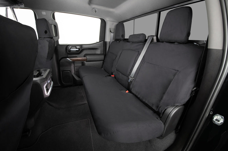 Covercraft 21-24 Ford F-150 Polycotton SeatSaver Custom Front Row Seat Covers - Charcoal