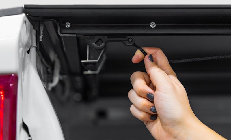 Access LOMAX Folding Hard Cover 17+ Ford Super Duty F - 250/F - 350/F - 450 6ft 8in Box Black Urethane - CPC Performance