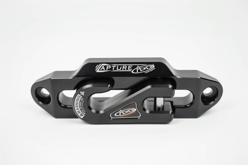 Addictive Desert Designs 1 - 5/16in Winch Fairlead Plate w/ Recessed Round End Hook - Black - CPC Performance