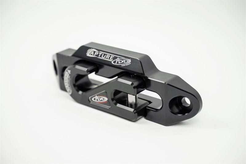 Addictive Desert Designs 1 - 5/16in Winch Fairlead Plate w/ Recessed Round End Hook - Black - CPC Performance