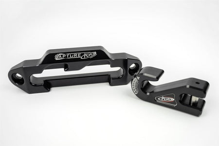 Addictive Desert Designs 1 - 5/16in Winch Fairlead Plate w/ Recessed Round End Hook - Black - CPC Performance