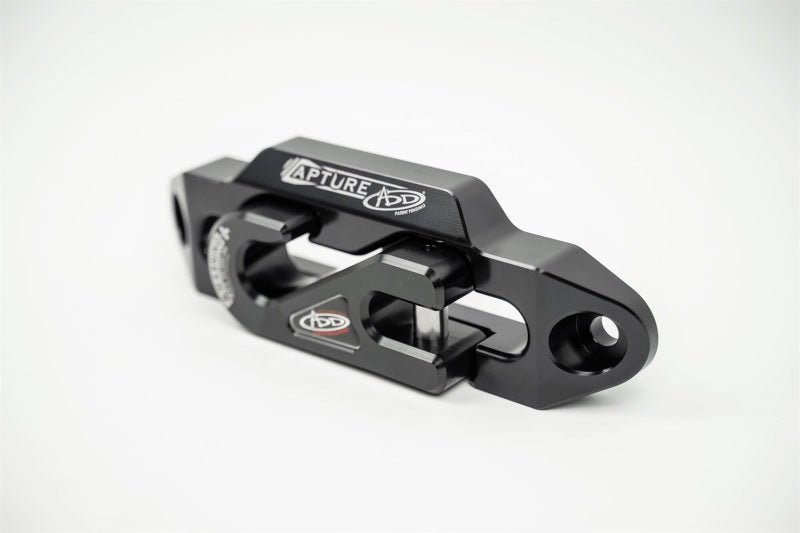 Addictive Desert Designs 1 - 5/16in Winch Fairlead Plate w/ Recessed Round End Hook - Black - CPC Performance