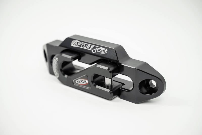 Addictive Desert Designs 1 - 5/16in Winch Fairlead Plate w/ Recessed Round End Hook - Black - CPC Performance