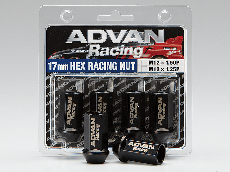 Advan Lug Nut 12X1.25 (Black) - 4 Pack - CPC Performance