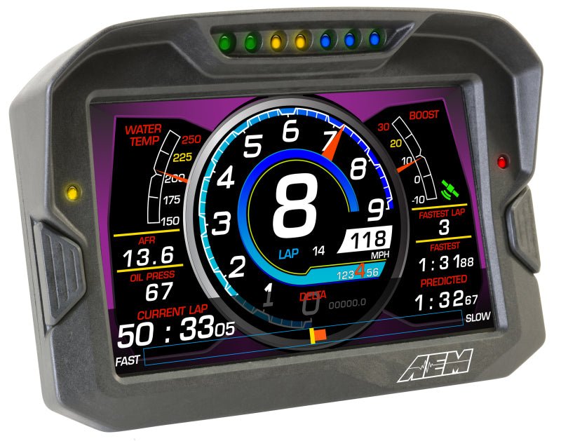AEM CD - 7 Logging GPS Enabled Race Dash Carbon Fiber Digital Display w/o VDM (CAN Input Only) - CPC Performance