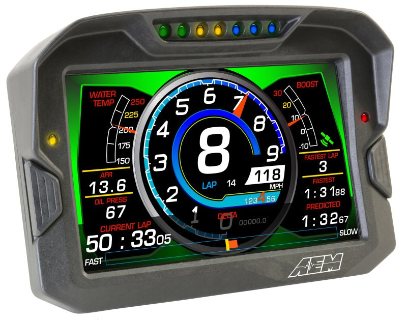 AEM CD - 7 Logging GPS Enabled Race Dash Carbon Fiber Digital Display w/o VDM (CAN Input Only) - CPC Performance